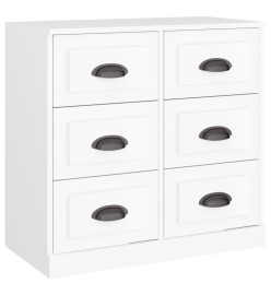 Buffets 3 pcs Blanc Bois d'ingénierie