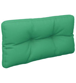 Coussin de palette vert 80x40x12 cm tissu