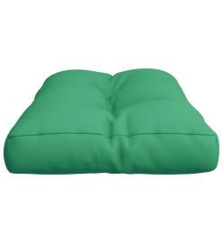 Coussin de palette vert 80x40x12 cm tissu