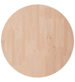 Dessus de table rond Ø40x2,5 cm Bois de chêne massif non traité