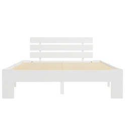 Cadre de lit Blanc Bois de pin massif 140 x 200 cm