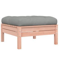 Repose-pieds de jardin avec coussins 2 pcs bois massif douglas