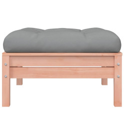 Repose-pieds de jardin avec coussins 2 pcs bois massif douglas