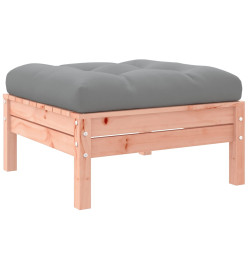 Repose-pieds de jardin avec coussins 2 pcs bois massif douglas