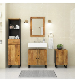 Ensemble de meubles de salle de bain 4 pcs bois manguier massif