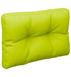 Coussins de palette 2 pcs vert vif tissu