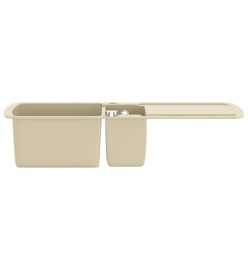 Évier de cuisine Granit Double lavabo Beige