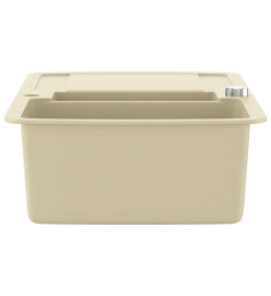 Évier de cuisine Granit Double lavabo Beige