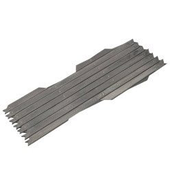 Clôture à treillis 5 pcs Gris Bois de sapin massif 180x30 cm