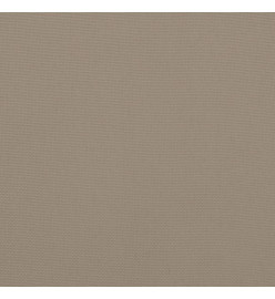 Coussins de palette 2 pcs taupe tissu