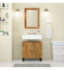 Ensemble de meubles salle de bain 2 pcs bois de manguier massif