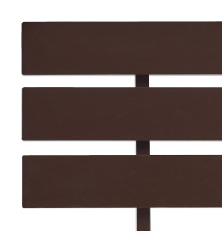 Cadre de lit Marron foncé Bois de pin massif 120 x 200 cm