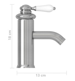 Robinet de lavabo de salle de bain Argenté 130x180 mm