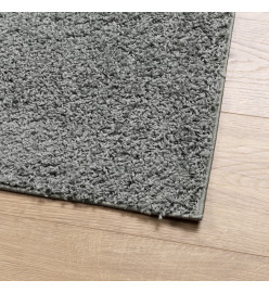 Tapis shaggy à poils longs moderne vert 80x200 cm