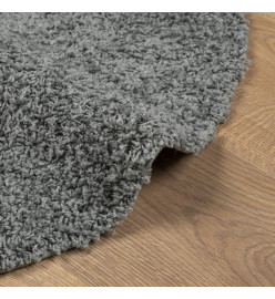 Tapis shaggy à poils longs moderne vert Ø 120 cm