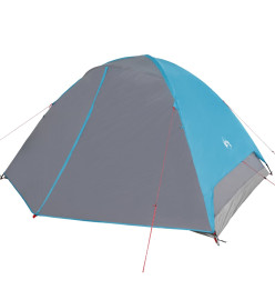 Tente de camping 6 personnes bleu 348x340x190 cm taffetas 190T