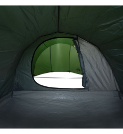 Tente de camping 4 personnes vert 405x170x106 cm taffetas 185T