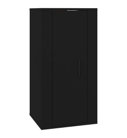 Ensemble de meubles TV 4 pcs Noir Bois d'ingénierie