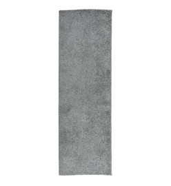 Tapis shaggy à poils longs moderne vert 80x250 cm