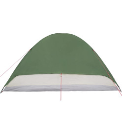 Tente de camping 6 personnes vert 348x340x190 cm taffetas 190T