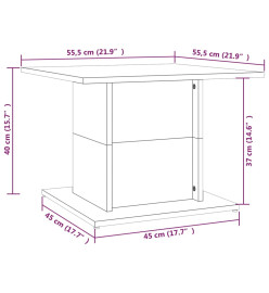 Table basse Chêne Sonoma 55,5x55,5x40 cm Aggloméré