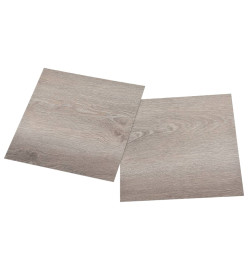 Planches de plancher autoadhésives 55 pcs PVC 5,11 m² Taupe