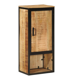 Armoire de salle de bain 40x27x90cm bois massif manguier et fer