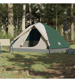 Tente de camping 3 personnes vert 240x217x120 cm taffetas 190T