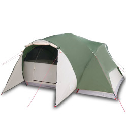 Tente de camping 8 personnes vert 360x430x195 cm taffetas 190T