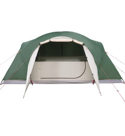 Tente de camping 8 personnes vert 360x430x195 cm taffetas 190T