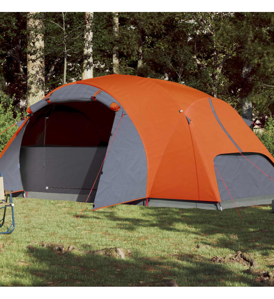 Tente de camping 8 personnes 360x430x195 cm taffetas 190T