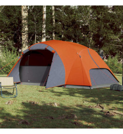 Tente de camping 8 personnes 360x430x195 cm taffetas 190T