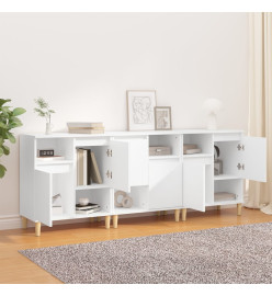 Buffets 3 pcs blanc 60x35x70 cm bois d'ingénierie