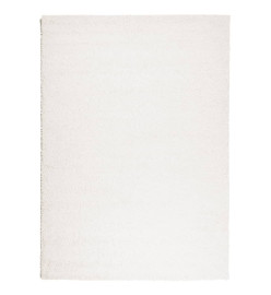 Tapis shaggy à poils longs moderne crème 200x280 cm