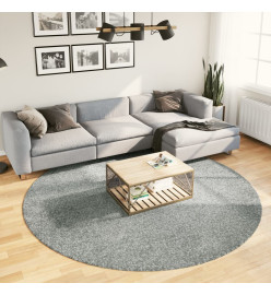 Tapis shaggy à poils longs moderne vert Ø 240 cm