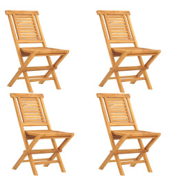 Ensemble à dîner de jardin 5 pcs Bois de teck massif