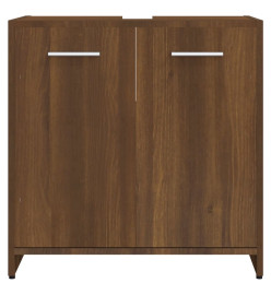 Armoire de bain Chêne marron 60x33x60 cm Bois d'ingénierie