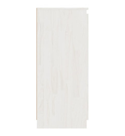 Buffet Blanc 60x36x84 cm Bois de pin massif