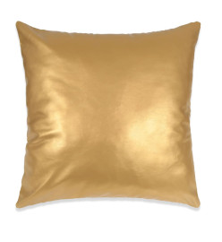 Jeu de coussin 2 pcs PU 60 x 60 cm Doré