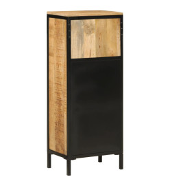 Armoire de salle de bain 40x27x90cm bois massif manguier et fer