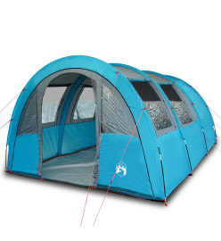 Tente de camping 4 personnes bleu 483x340x193 cm taffetas 185T