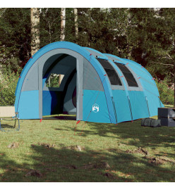 Tente de camping 4 personnes bleu 483x340x193 cm taffetas 185T