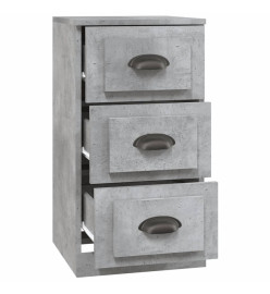 Buffet gris béton 36x35,5x67,5 cm bois d'ingénierie