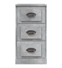 Buffet gris béton 36x35,5x67,5 cm bois d'ingénierie