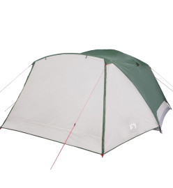 Tente de camping 4 personnes vert 350x280x155 cm taffetas 190T