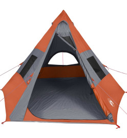 Tente de camping 7 personnes 350x350x280 cm taffetas 185T