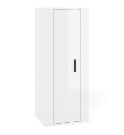 Ensemble de meubles TV 5 pcs Blanc brillant Bois d'ingénierie