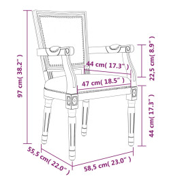 Chaise à manger beige lin