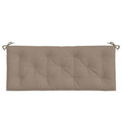 Coussin de banc de jardin taupe 120x50x7 cm tissu oxford