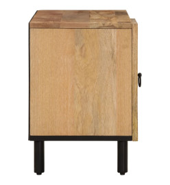 Meuble TV 80x31x46 cm bois massif de manguier